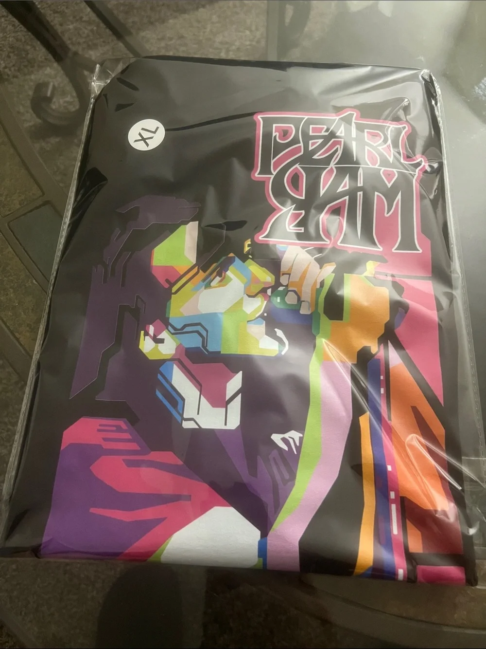 Urban Outfitters Black Pearl Jam Graphic Tee with Multicolor Print - Picture 3 of 3